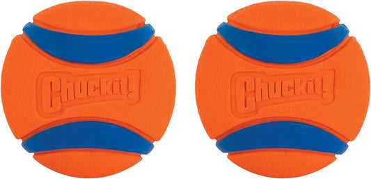 Ultra Ball Dog Toy, Medium (2.5 Inch Diameter) Pack of 2, for Breeds 20-60 Lbs