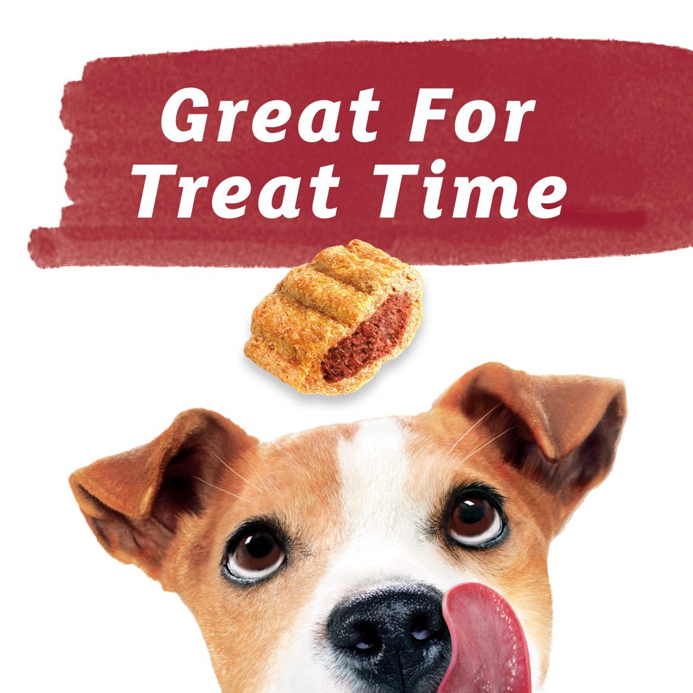 Purina  Dog Treats, Baked Delights Hugs with Real Beef & Cheese Dry Dog Snacks, 19.5 Oz Pouch