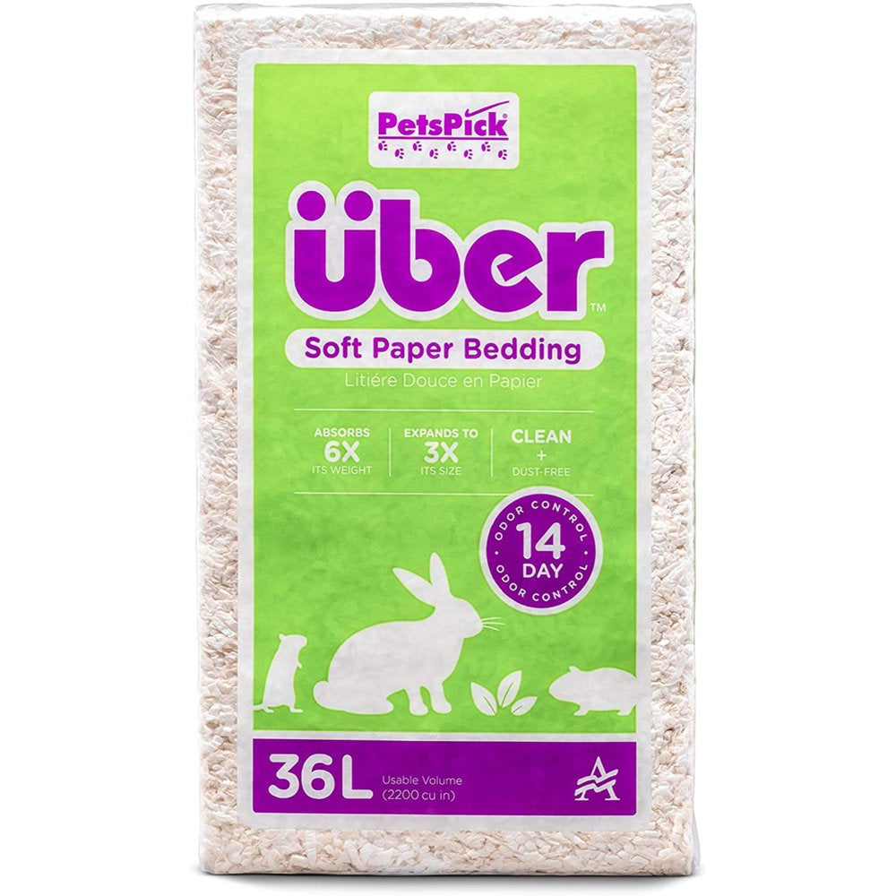 36L White Uber Pet Bedding, Hamster, Rabbit, Rat