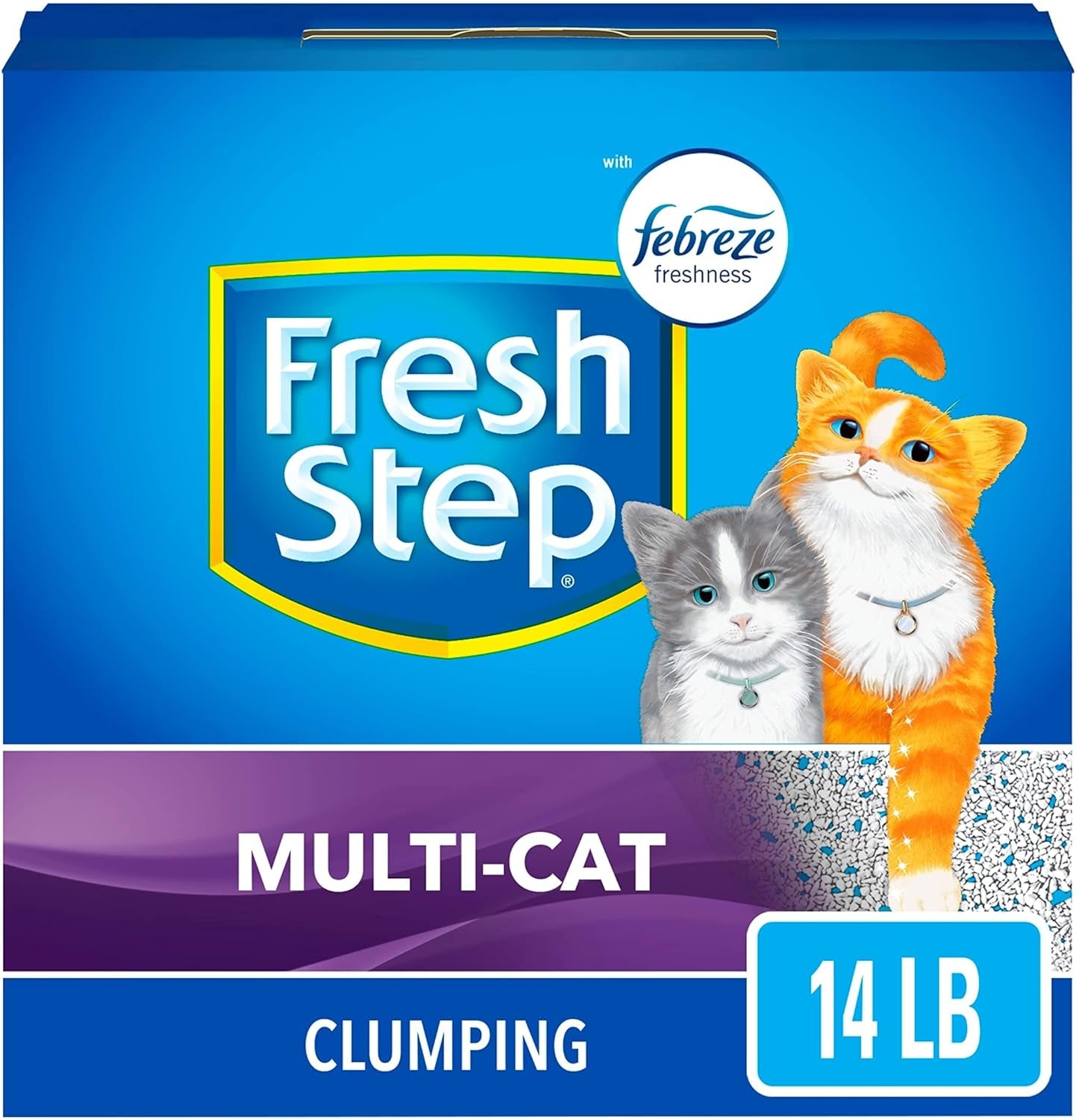 Clumping Cat Litter, Multi-Cat Odor Control, 14 Lbs