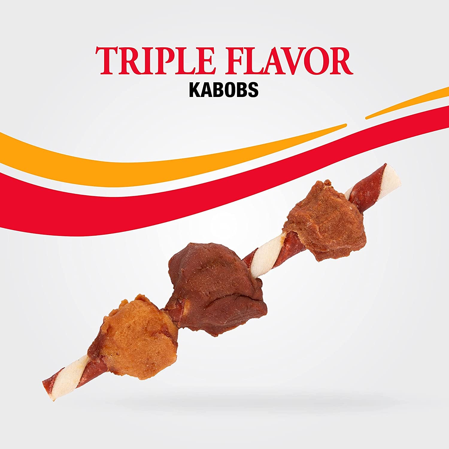 Triple Flavored Rawhide Kabobs for Dogs, 1.5 Pound (Pack of 1)