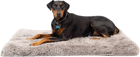 Our Pets Long Plush Dog Mat, Dog Bed & Crate Mat (Extra Plush & Versatile Washable Dog Bed. Perfect Dog Crate Mat and Calming Dog Bed with Nonslip Bottom) XXL Measures 30" X 48"