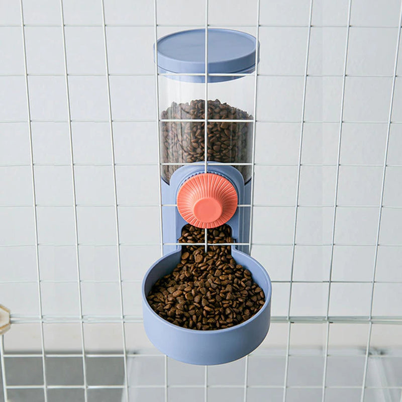 Cat Cage Hanging Automatic Drinking Fountain Feeder Large Capacity Kitten Puppy Rabbit Feeding Bowl Water Drinker Pets Supplies